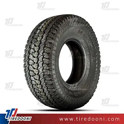 لاستیک خودرو مارشال سایز 215/75R15  مدل گل AT51