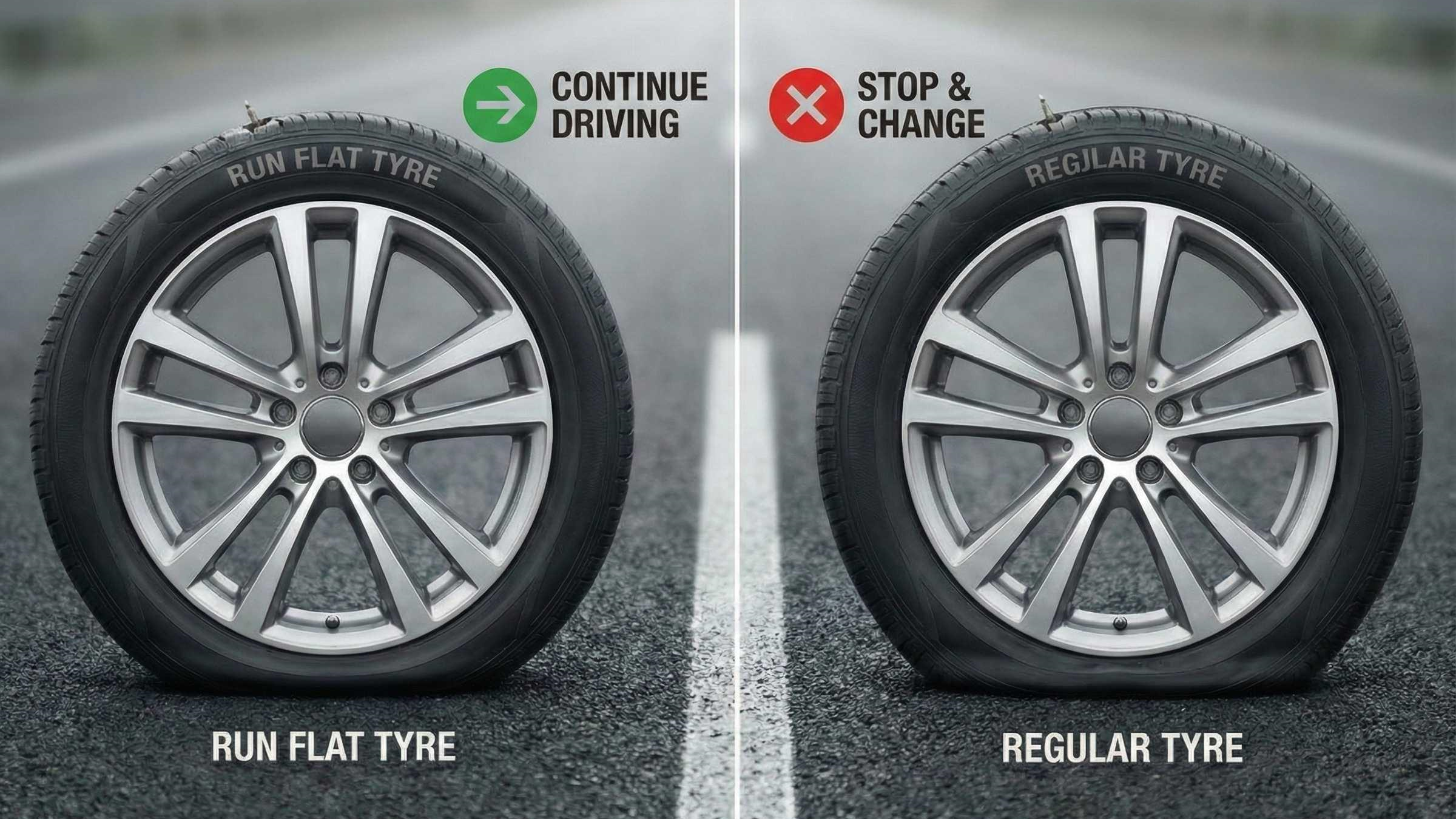 تفاوت لاستیک Run Flat و لاستیک معمولی؛ کدام گزینه بهتر است؟