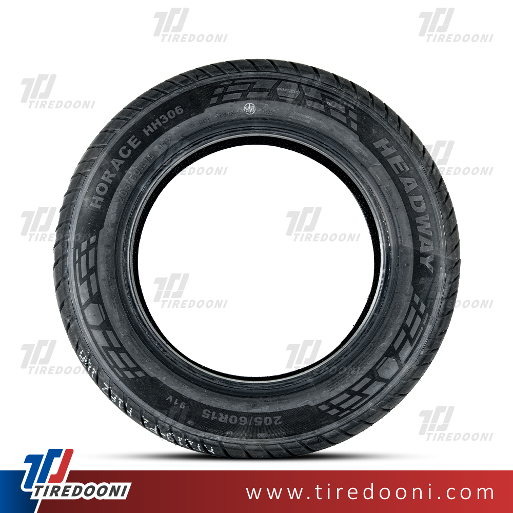 لاستیک خودرو  هدوی سایز 165/65R13  مدل گل HH306