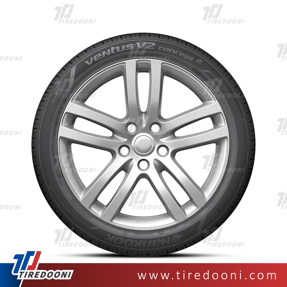 لاستیک خودرو هانکوک سایز 215/55R16 مدل گل H457
