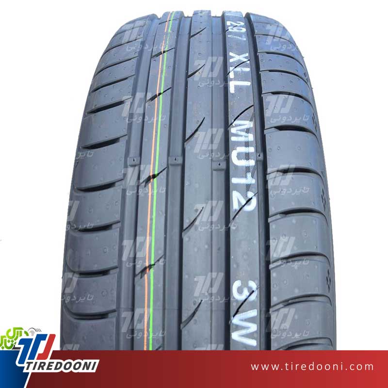 لاستیک خودرو مارشال سایز 195/45R16 مدل گل MU12