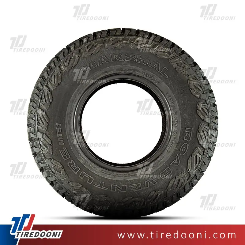 لاستیک خودرو مارشال سایز 33/12.5R15 مدل گل MT51