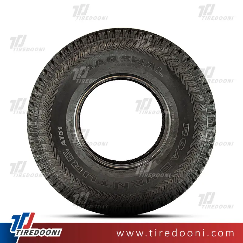 لاستیک خودرو مارشال سایز 255/70R16 مدل گل AT51