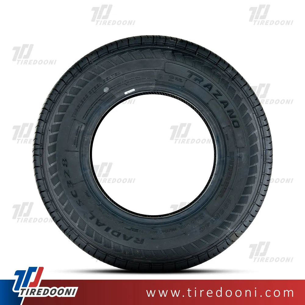 لاستیک خودرو ترازانو سایز 195/80R14 مدل گل SC328