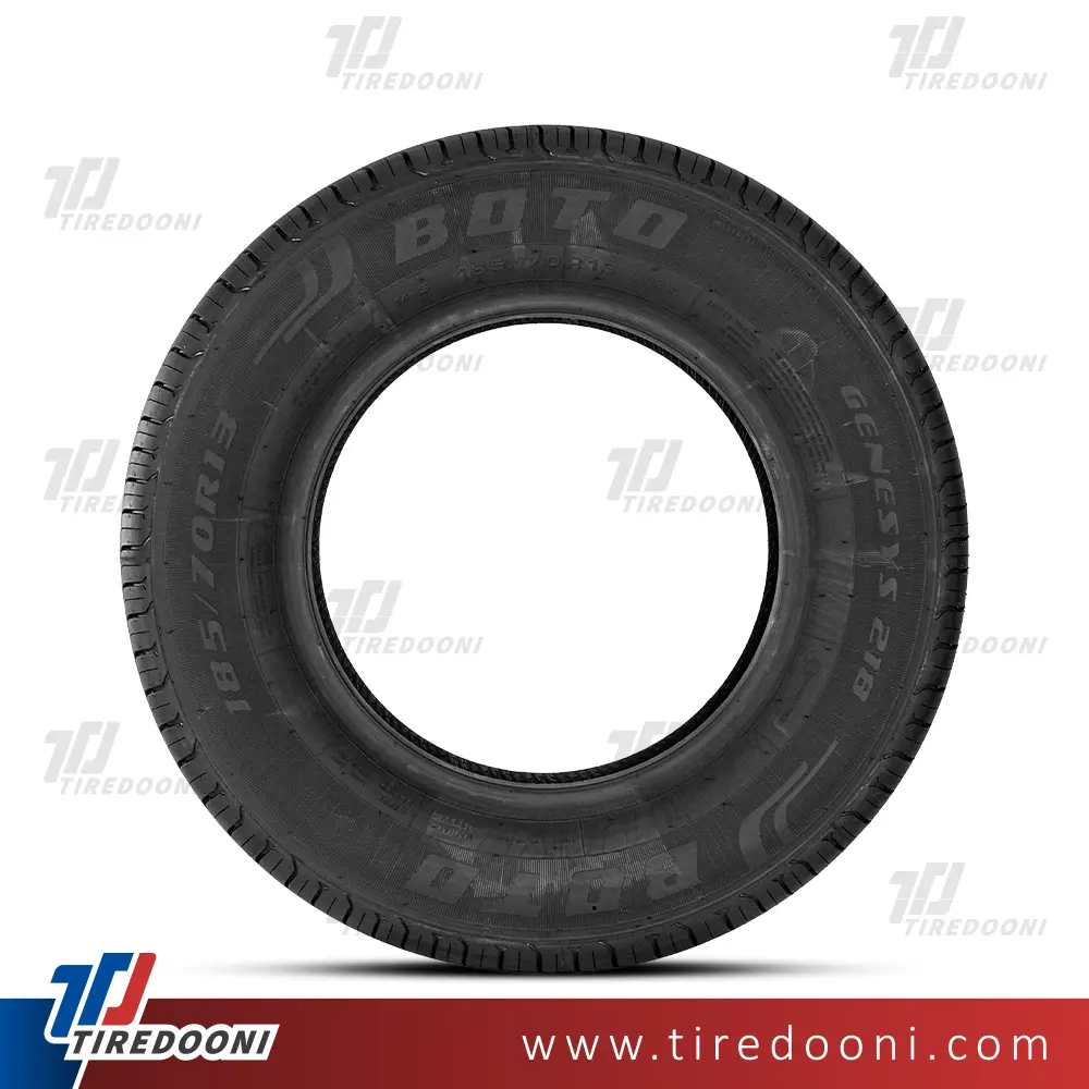 لاستیک خودرو بوتو سایز 165/65R13 مدل گل GENESYS 218