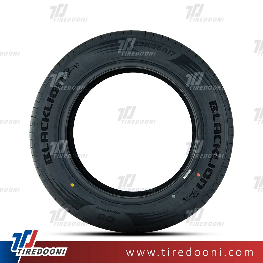 لاستیک خودرو بلک لاین سایز 225/55R17 مدل گل C5