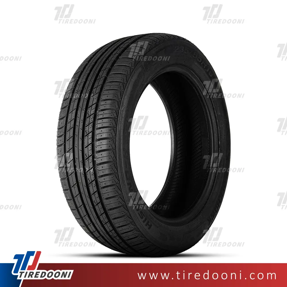 لاستیک خودرو بلک هاک سایز 235/55R19 مدل گل HS01