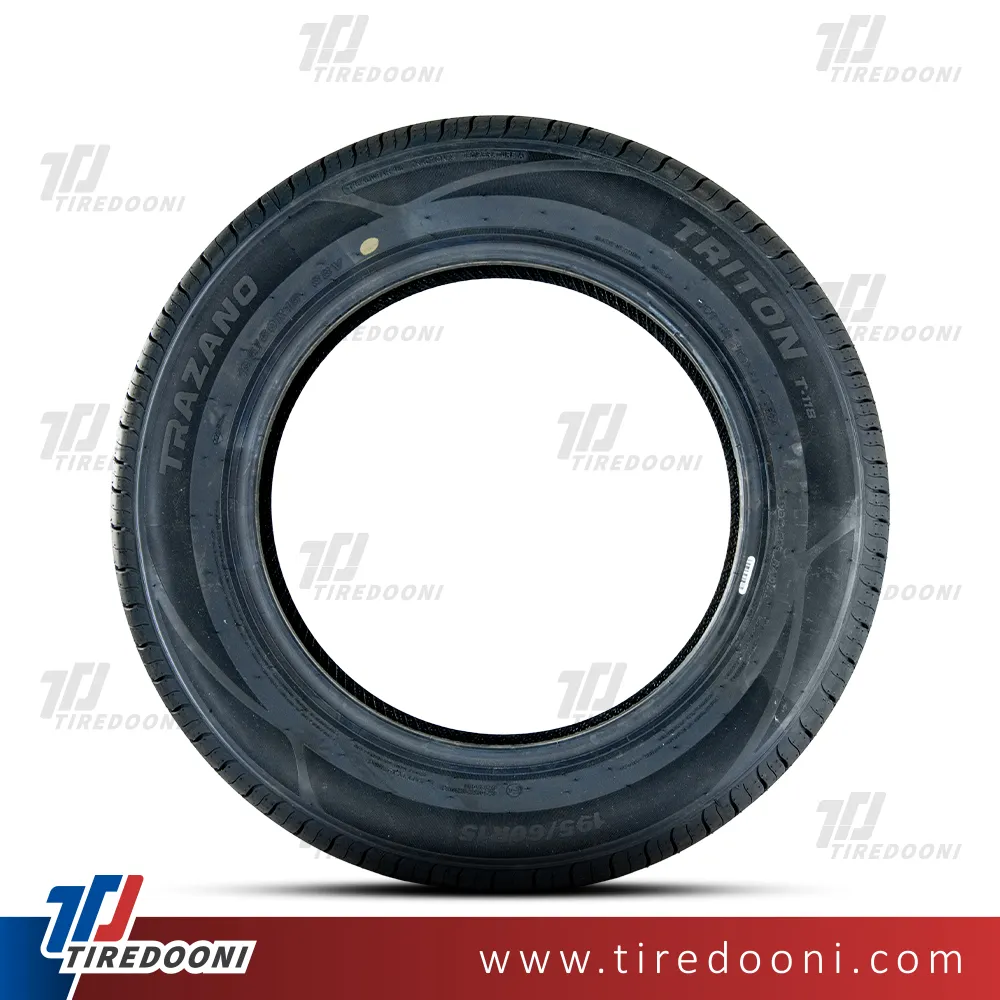 لاستیک خودرو ترازانو سایز 195/55R15 مدل گل T118